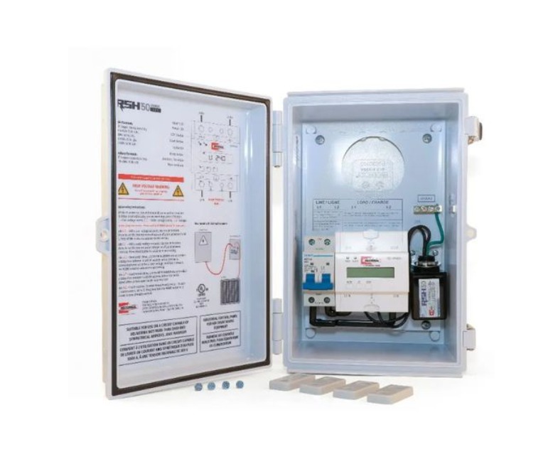 RSH-50 VRMDC KIT includes RSH50 Surge Protector, Voltage Range Monitor & Disconnect Breaker